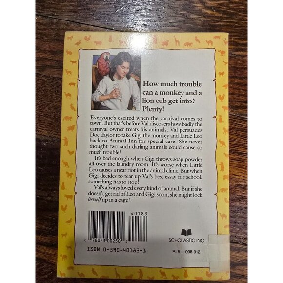 Vintage Animal Inn #3 Monkey Business by Virginia Vail Paperback Book - Picture 3 of 7